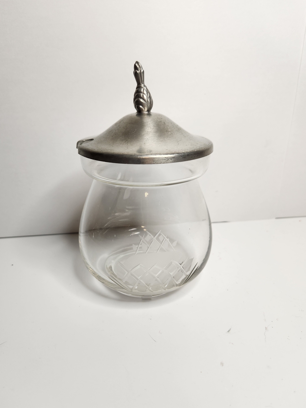 Connecticut House Pewter Pineapple Jam Jar